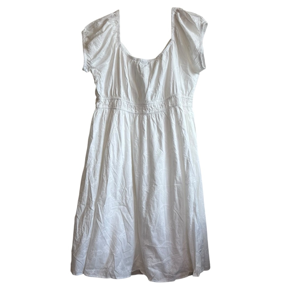 Torrid NWT 4X Elegant Midi Embroidered Voile White Dress Casual Wedding - Picture 5 of 16